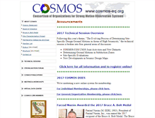 Tablet Screenshot of cosmos-eq.org